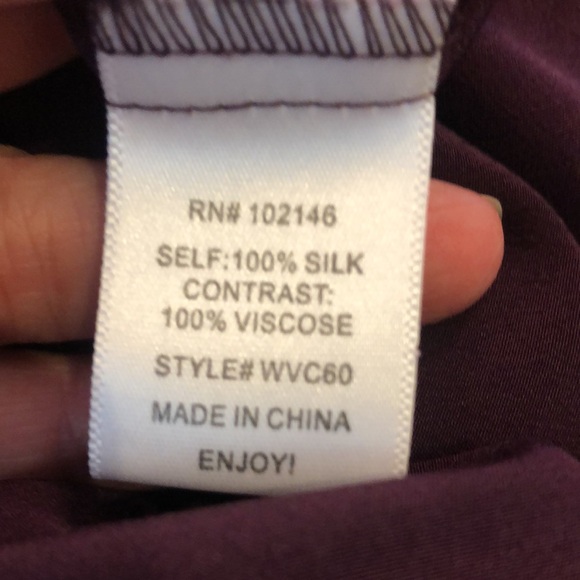 Michael Stars Silk Blouse - Picture 8 of 9